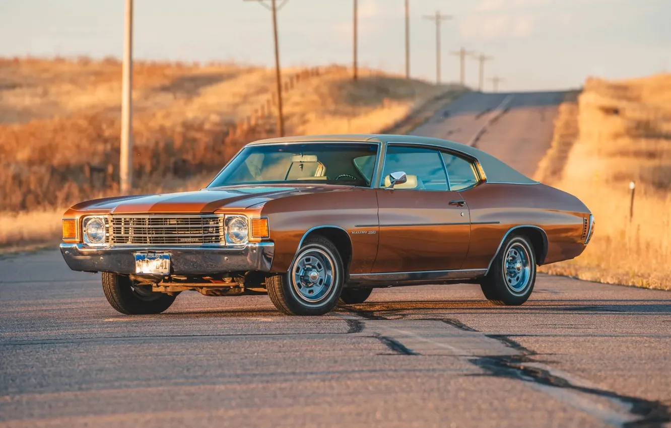 Photo wallpaper Chevrolet, Chevelle, Malibu, '1972, Sport Coupe