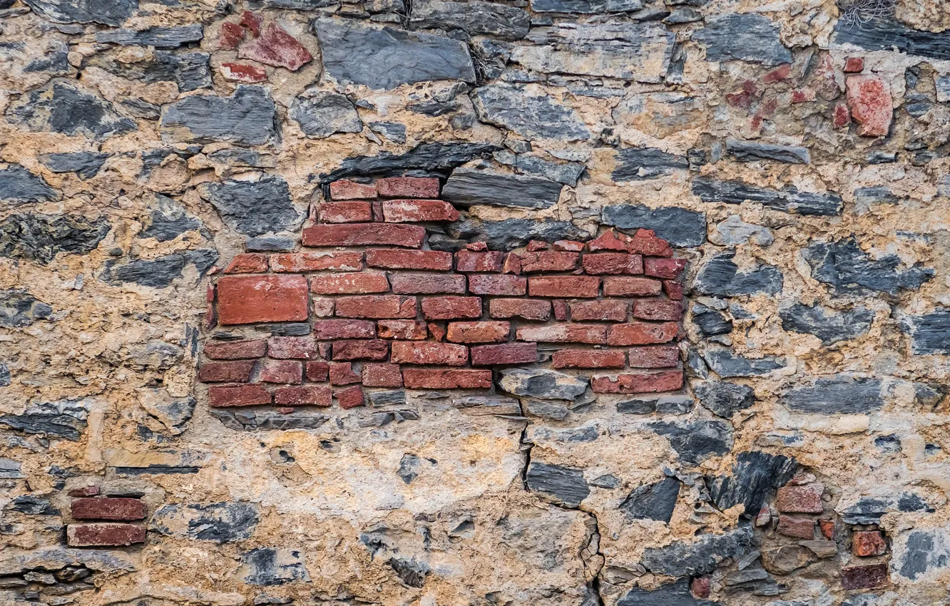 Photo wallpaper background, wall, brick, texture