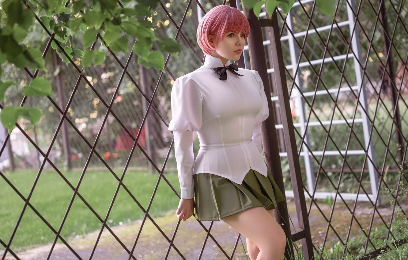 Photo wallpaper girl, style, beautiful, model, cosplay, skirt