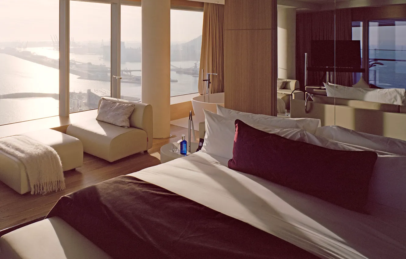 Photo wallpaper design, style, room, interior, the hotel, hotel, Barcelona