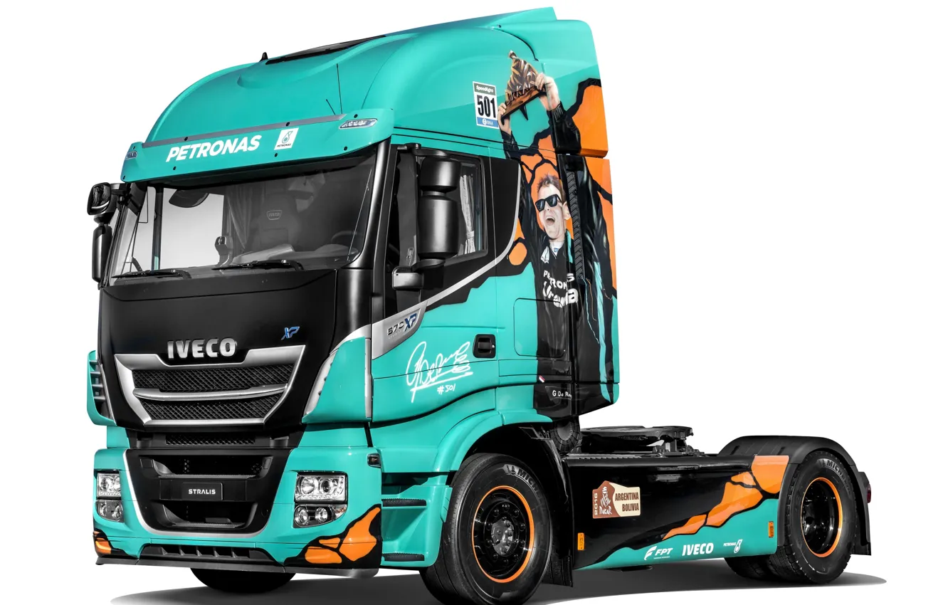 Photo wallpaper Truck, Truck, Tractor, Iveco, Stralis, Iveco