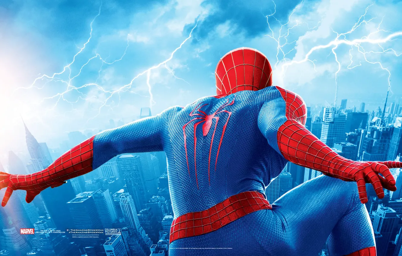 Photo wallpaper Andrew Garfield, Andrew Garfield, 2014, The Amazing Spider Man 2, New Spider Man High Voltage