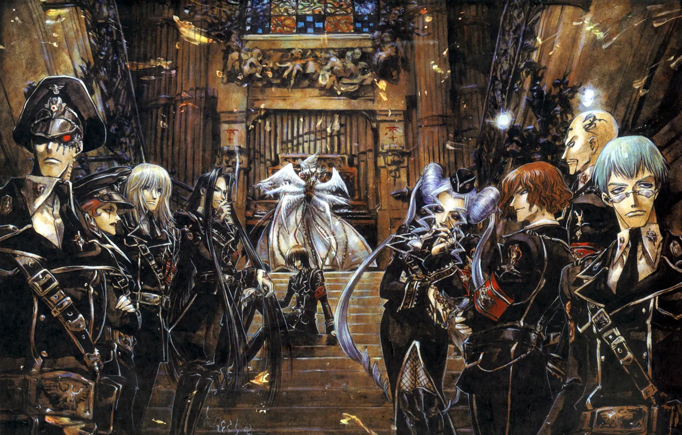 Photo wallpaper elected, trinity blood, military uniform, SECT, body, Abel Nightroad, Trinity blood, Dietrich von Lohengrin