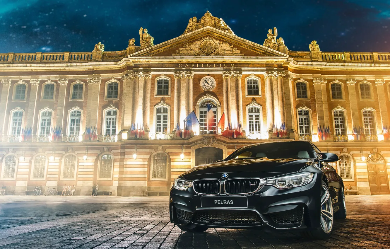 Photo wallpaper the city, France, BMW M4, PELRAS