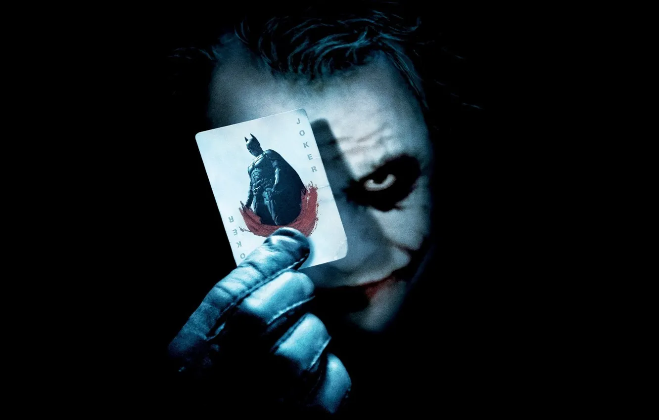 Photo wallpaper Joker, Batman, The Dark Knight, The dark knight
