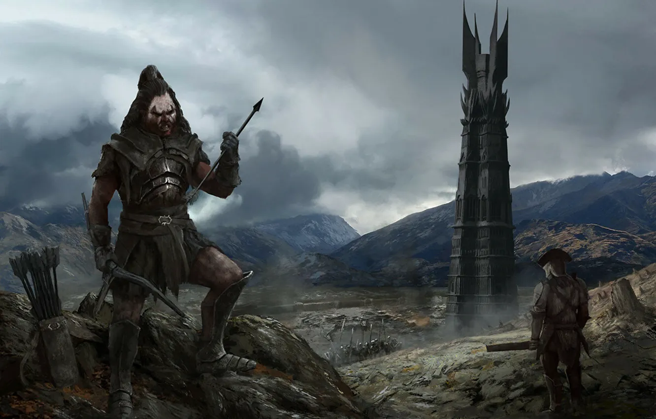 Photo wallpaper tower, The Lord Of The Rings, tower, Lord of the Rings, urukhai, Isengard, uruk-hai, Orthank