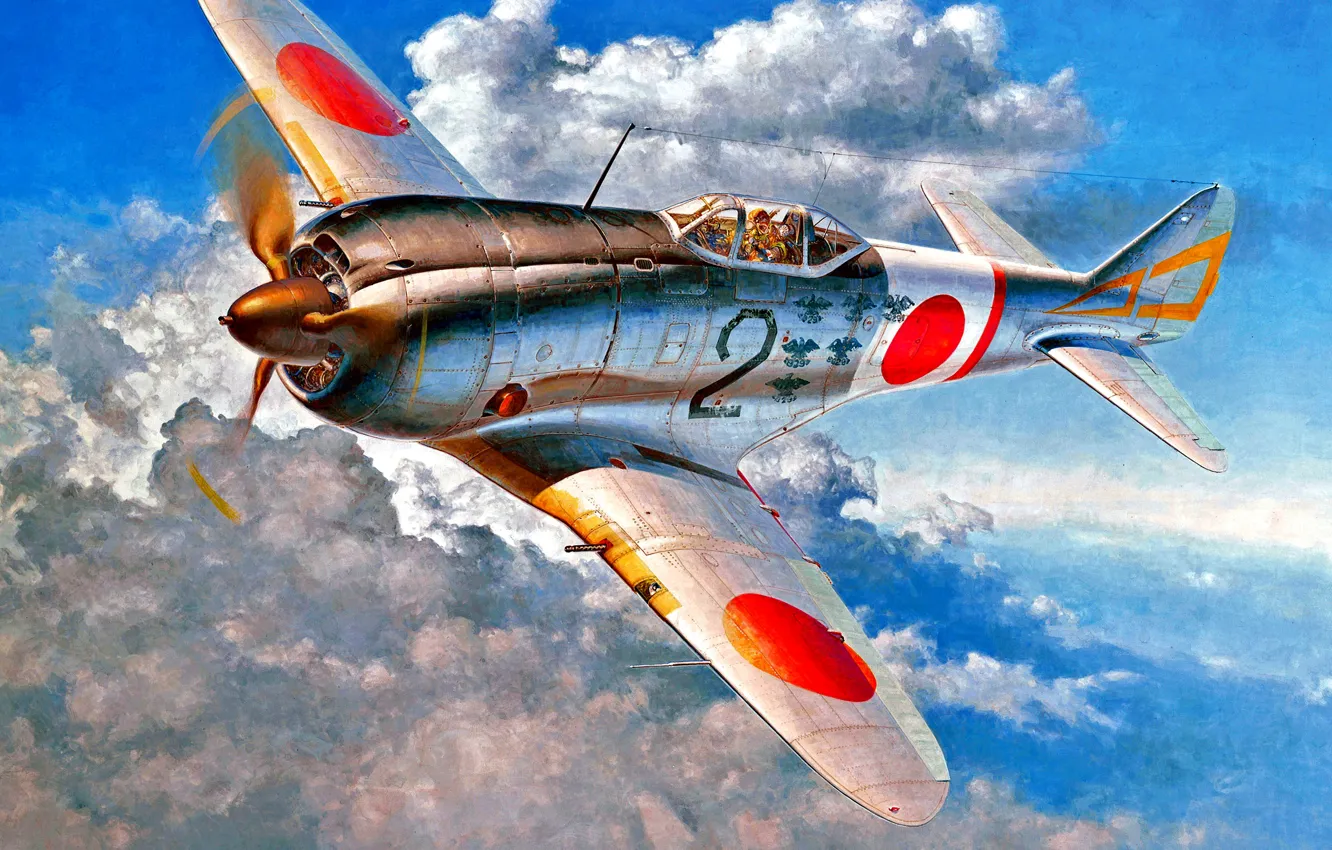 Photo wallpaper fighter, Nakajima, Ki-44, WWII, Ki-44-II, Radial engine, IJAAF