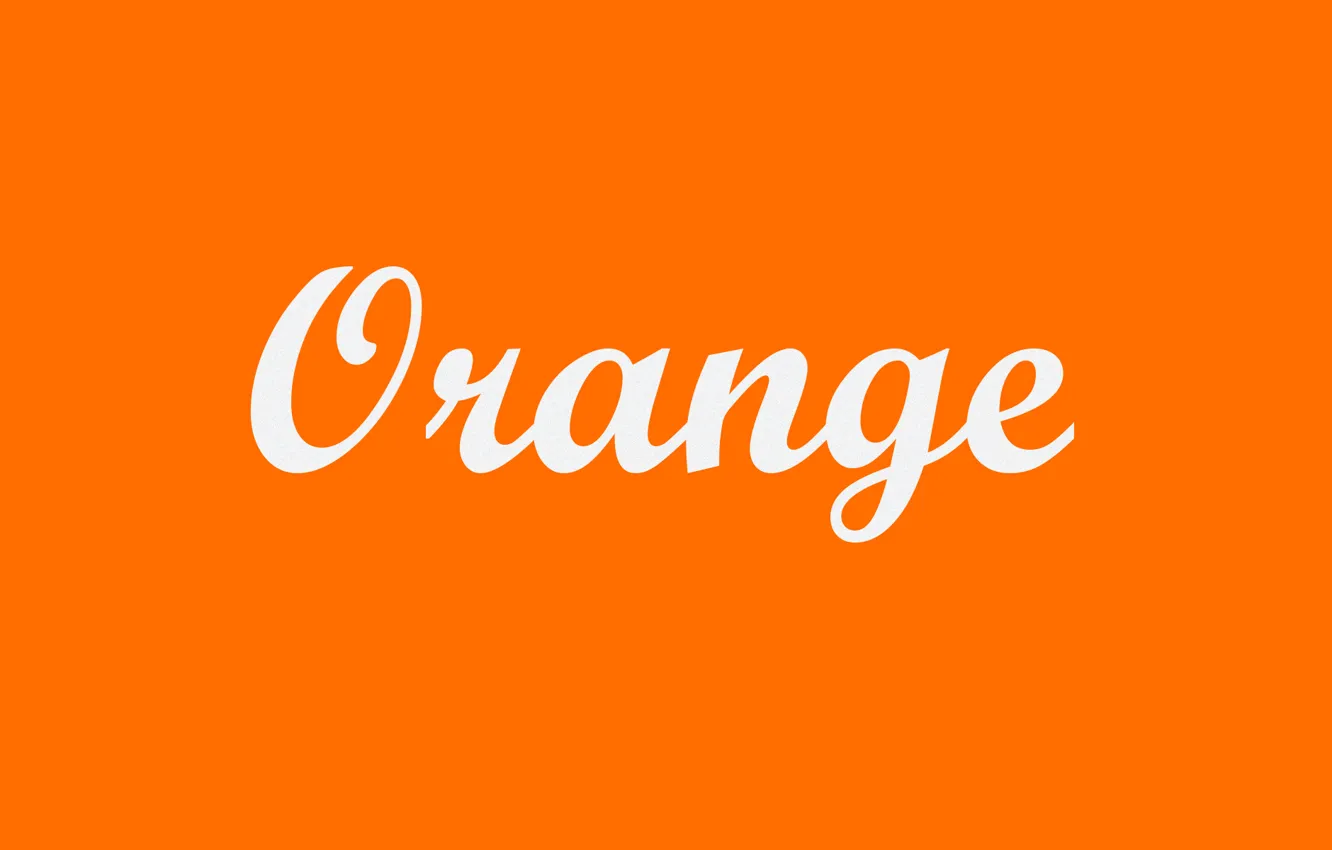 Photo wallpaper orange, style, the inscription, color