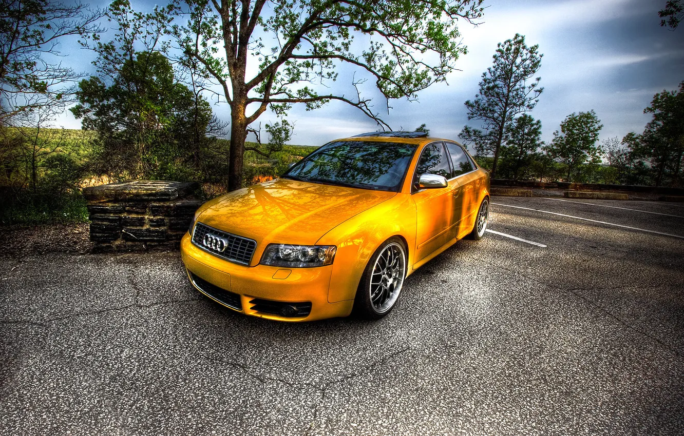 Photo wallpaper machine, Audi, car