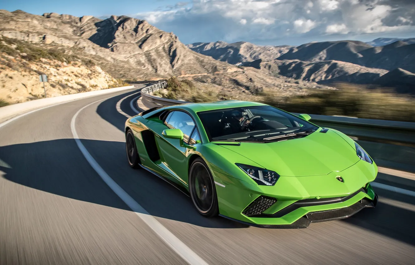 Photo wallpaper Lamborghini, supercar, 2017, Aventador S