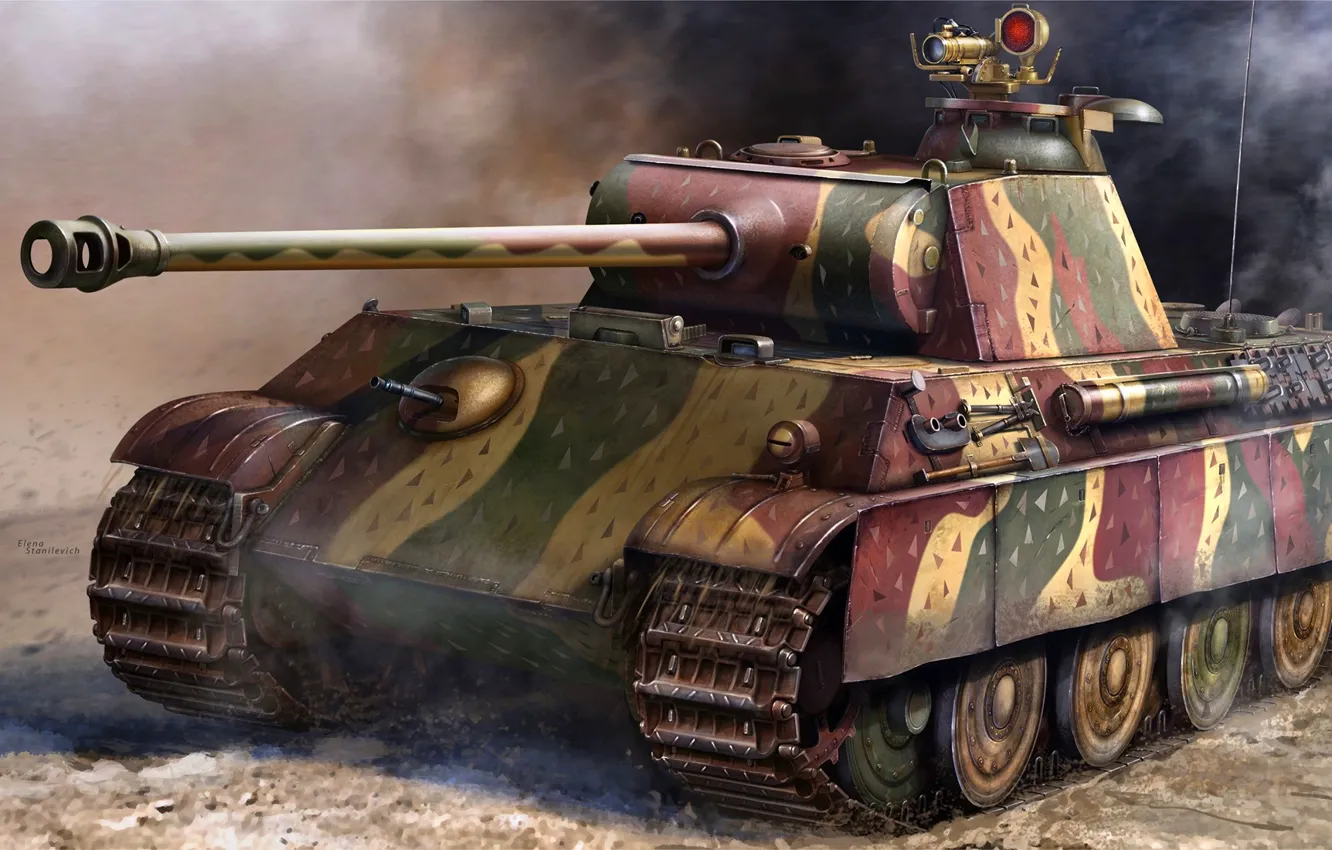 Photo wallpaper Germany, Panther, Tank, Panther, The second World war, Medium Tank, Panther Ausf.G, Armor