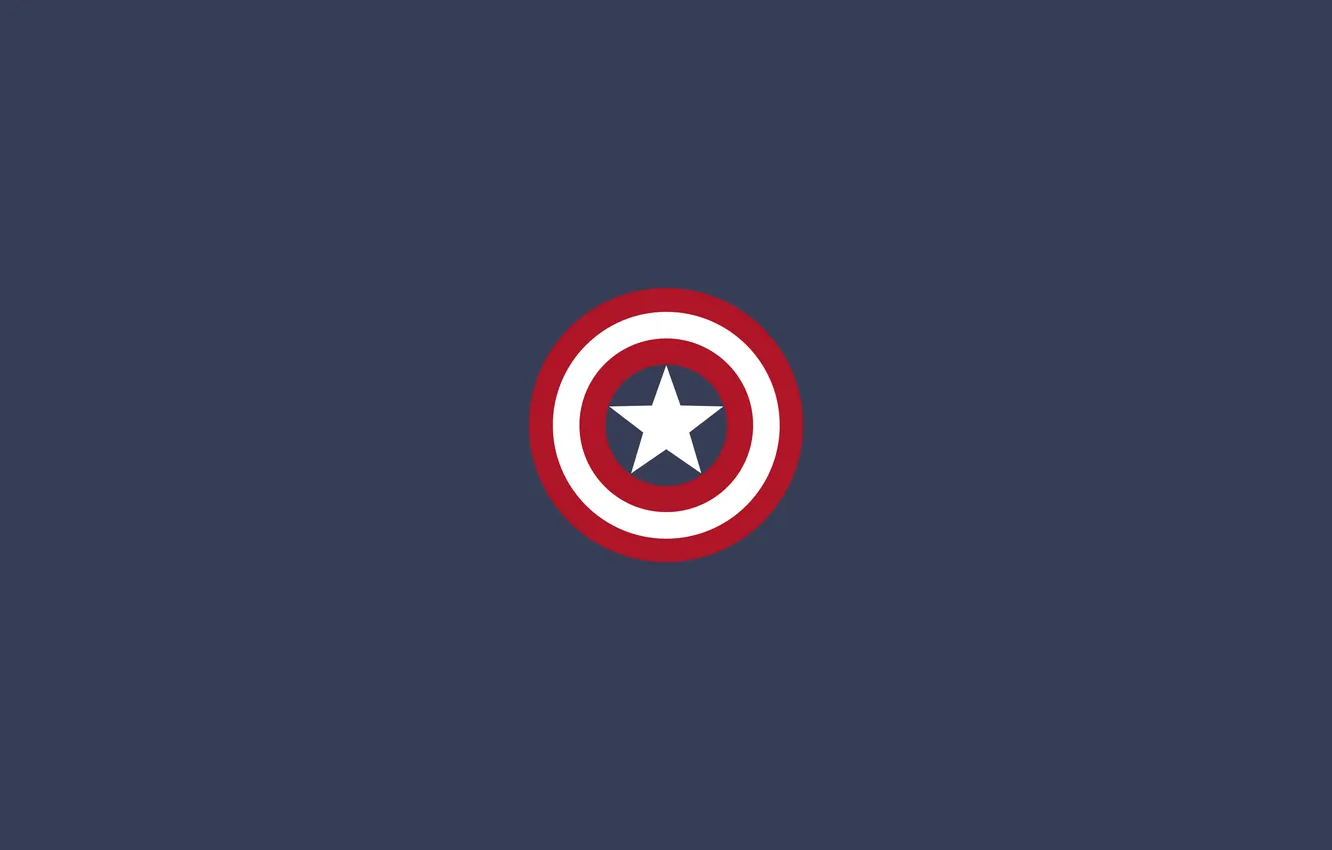 Photo wallpaper blue, star, shield, Captain America