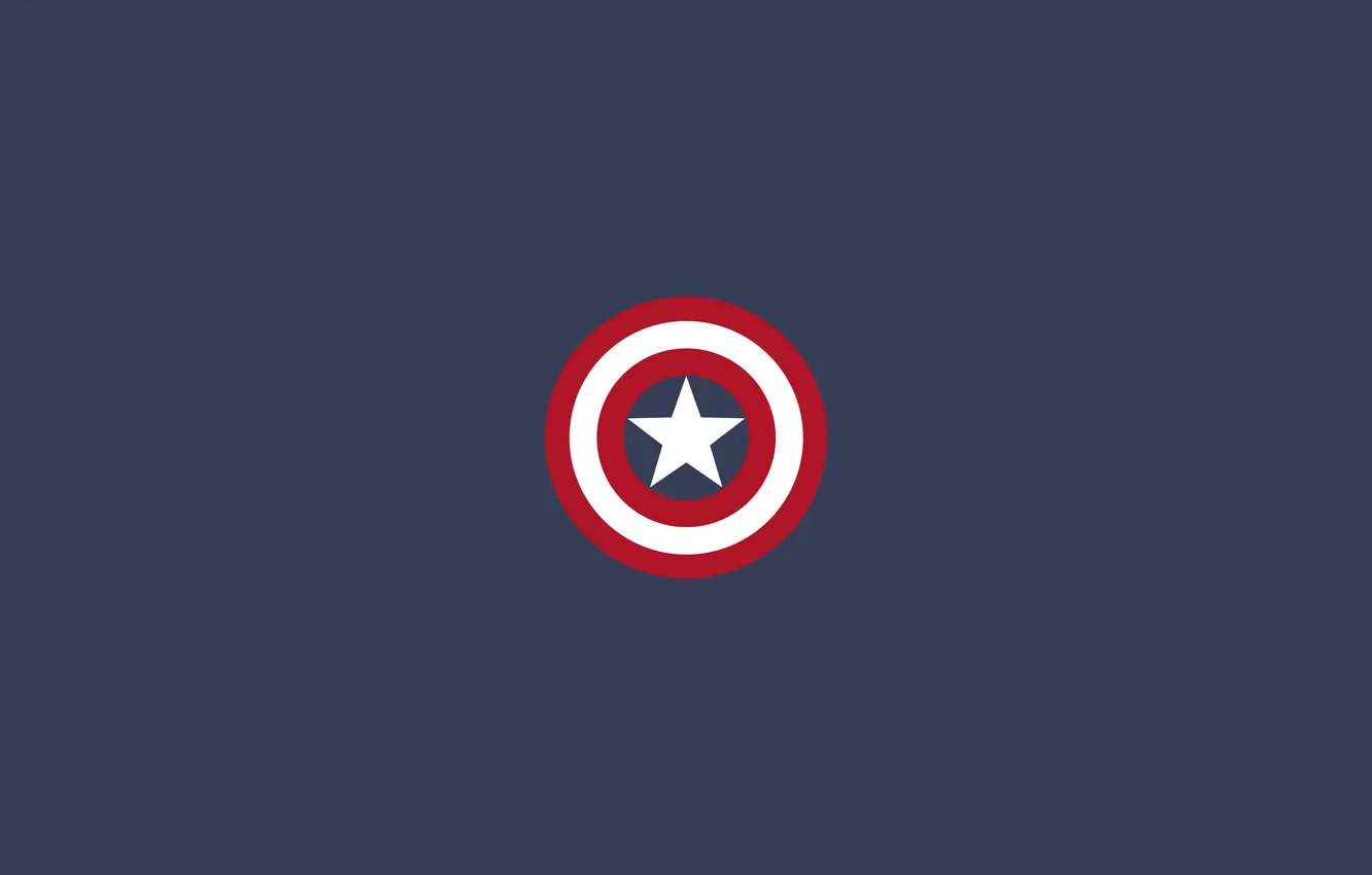 Photo wallpaper stars, blue, shield, Captain America