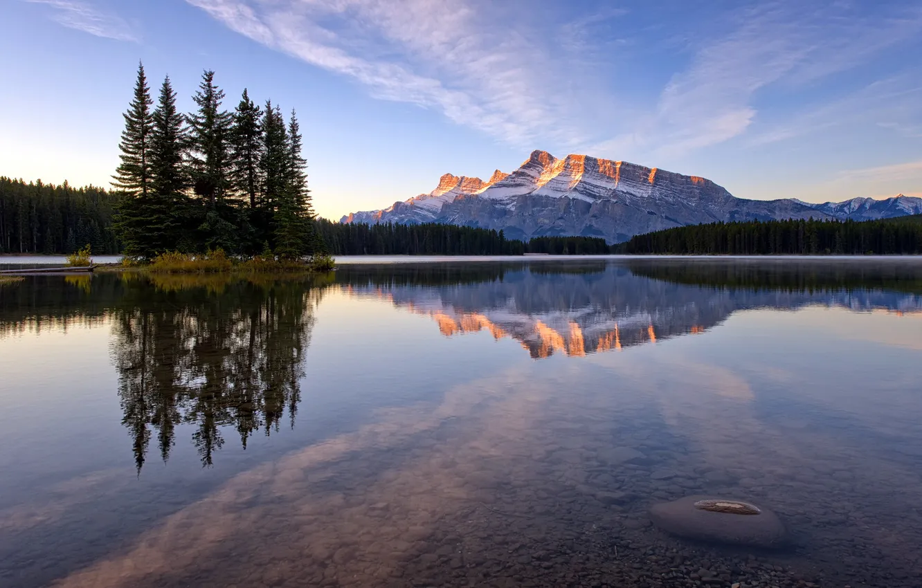 Photo wallpaper Banff National Park, Canadian Rockies, Two Jack Lake