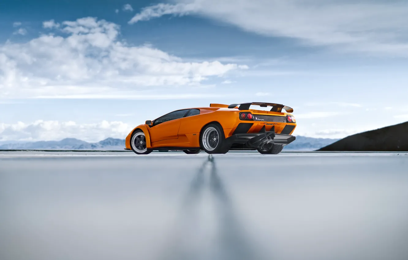 Photo wallpaper Lamborghini, Orange, Houston, Diablo, Texas, Supercar, Luxury, Exotic