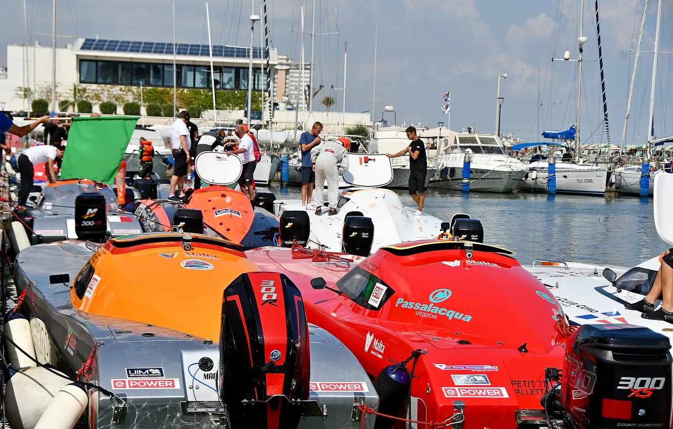 Photo wallpaper race, boat, speed