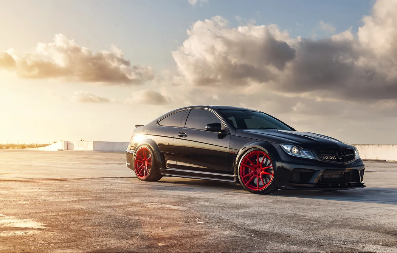 Photo wallpaper tuning, coupe, Mercedes, AMG, black series, mercedes c63