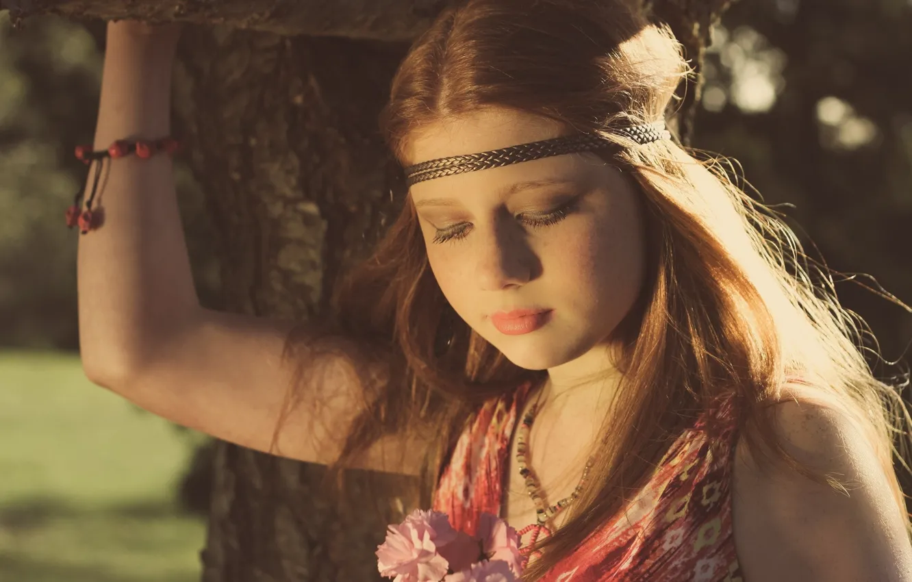 Photo wallpaper youth, redhead, clove