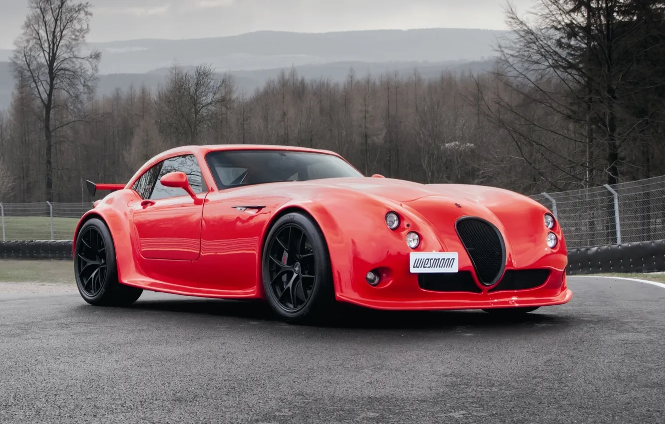 Photo wallpaper car, machine, Wallpaper, red, Wiesmann, MF4-CS