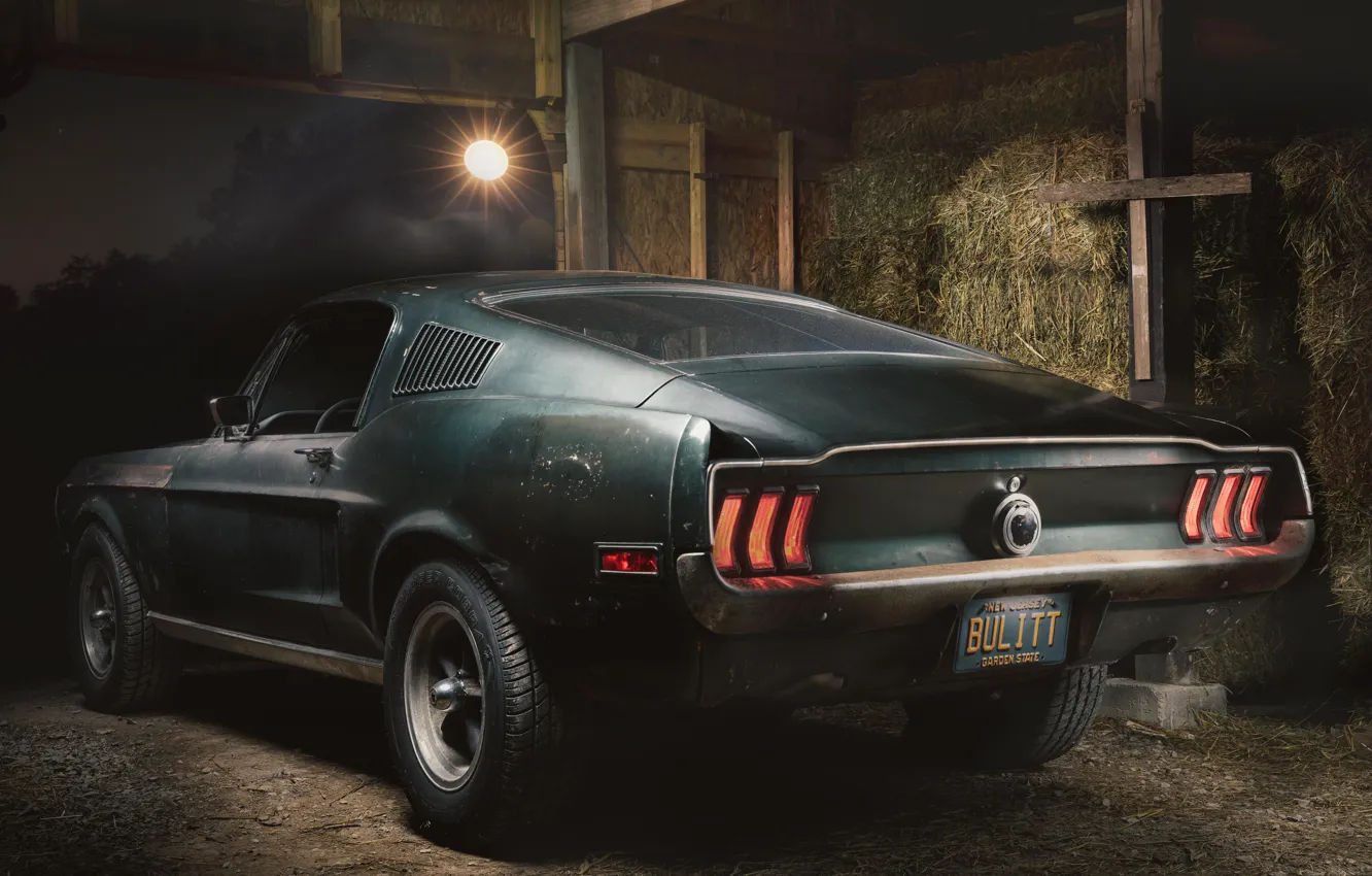 Photo wallpaper Ford, Fastback, 1968, Mustang GT, Bullitt