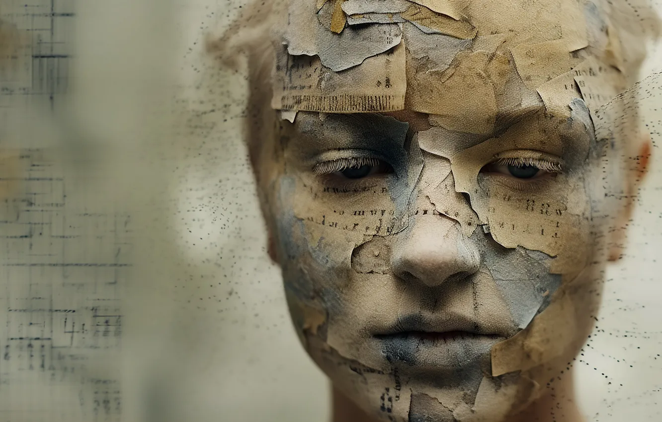 Photo wallpaper girl, portrait, art