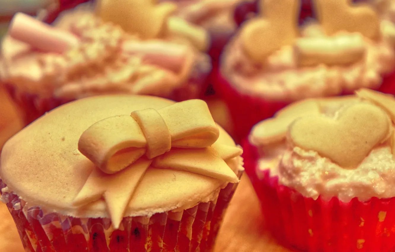 Photo wallpaper food, sweets, cake, dessert, sweet, cupcakes