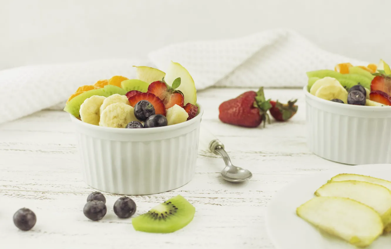 Photo wallpaper berries, fruit, dessert