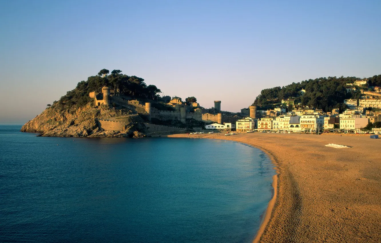 Photo wallpaper beach, home, strengthening, Spain