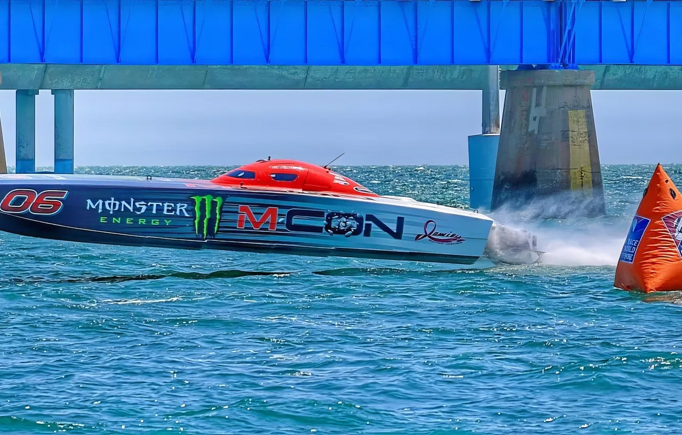 Photo wallpaper race, boat, speed