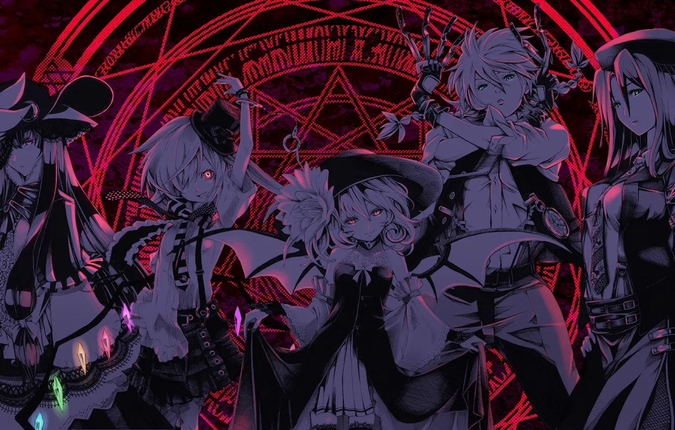 Photo wallpaper girl, anime, art, touhou