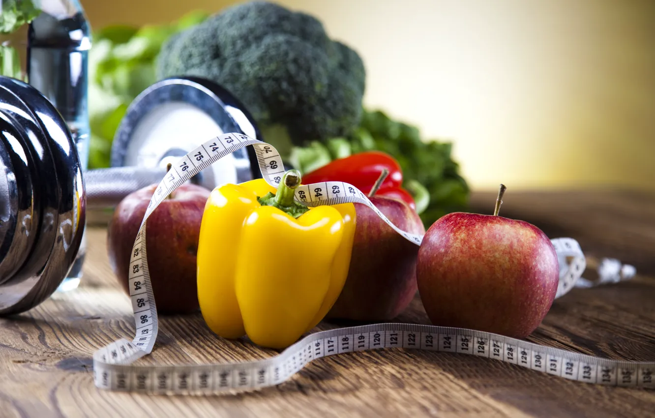 Photo wallpaper fruits, vegetables, diet, healthy food