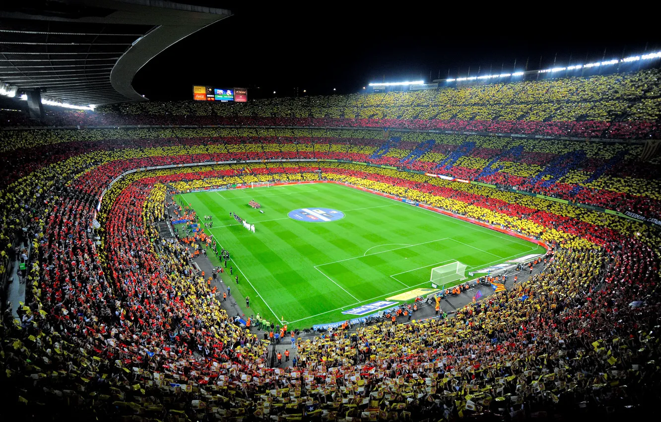 Photo wallpaper Sport, Football, Spain, Leopard, Stadium, Stadium, Spain, Real Madrid