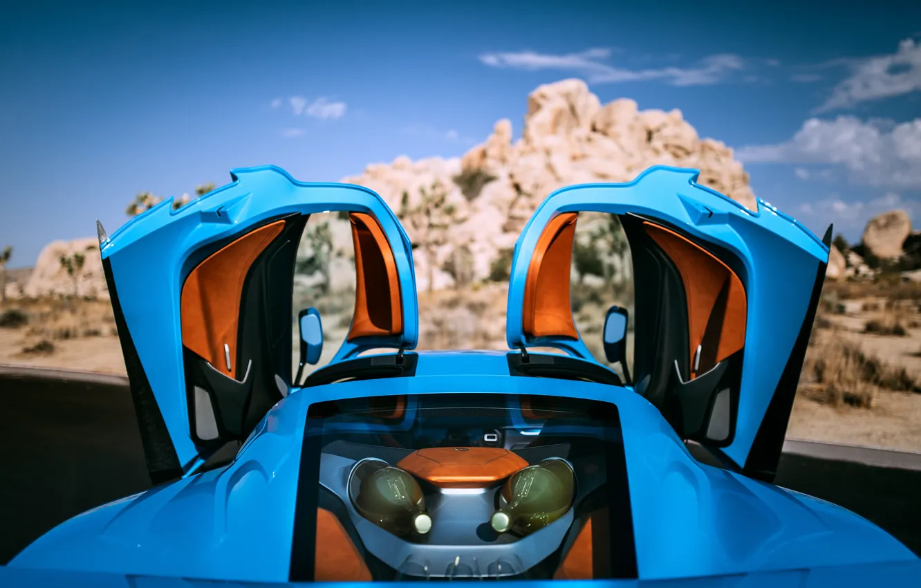 Photo wallpaper Rimac, rear view, Concept Two, Rimac C_Two