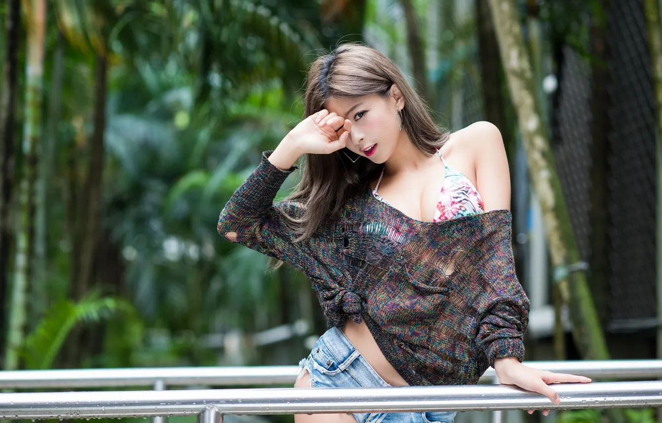 Photo wallpaper girl, style, Asian