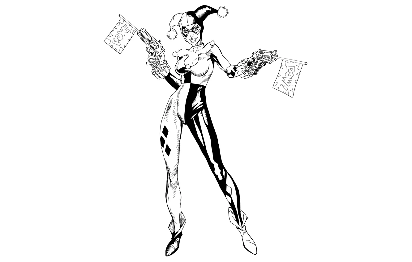 Photo wallpaper girl, art, Harley Quinn, DC Comics, Harley Quinn