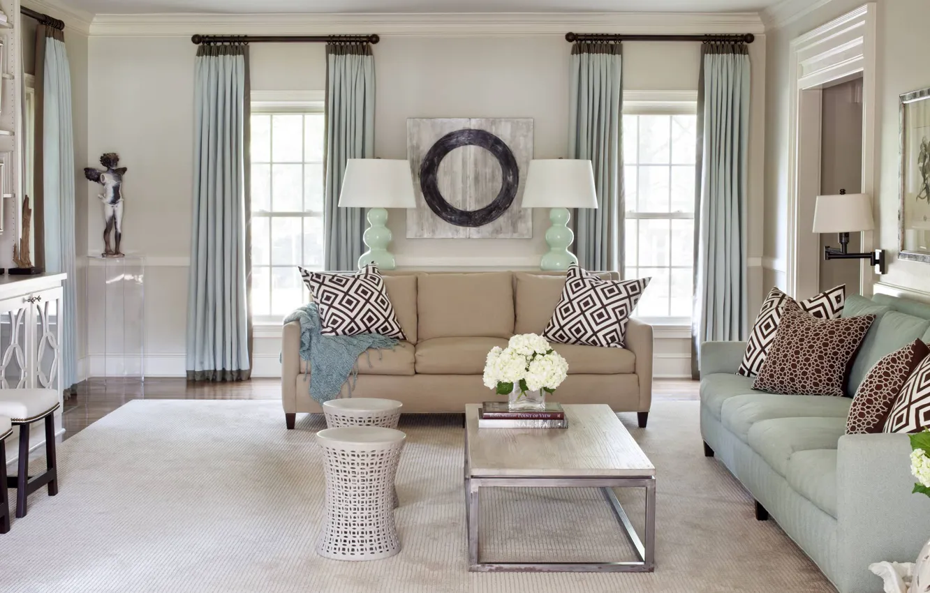 Photo wallpaper room, interior, living room, Family room