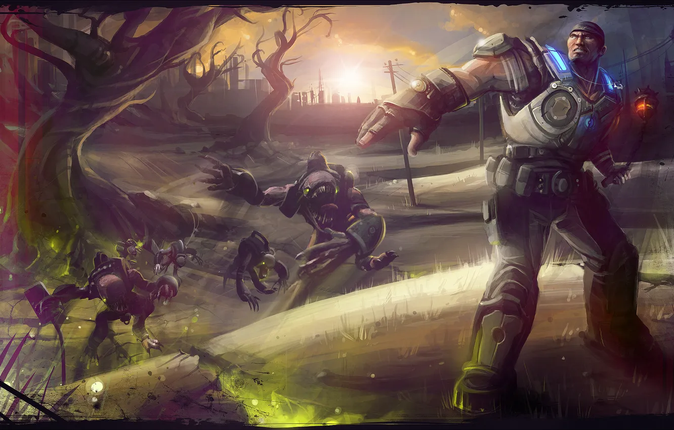 Photo wallpaper soldiers, Gears of War, marcus fenix, Gear soldier, Wretches