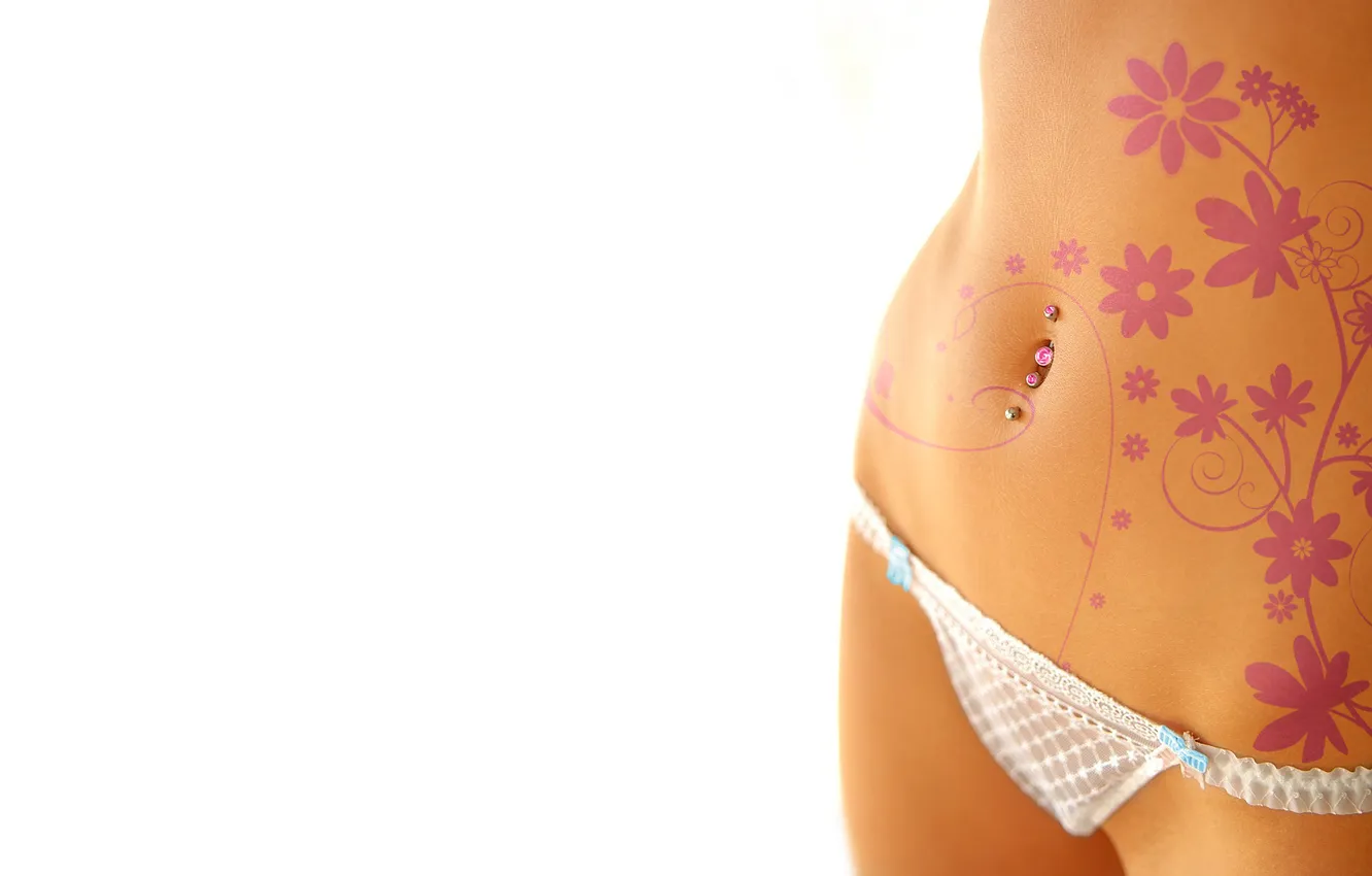 Photo wallpaper white, background, body, panties, art, body