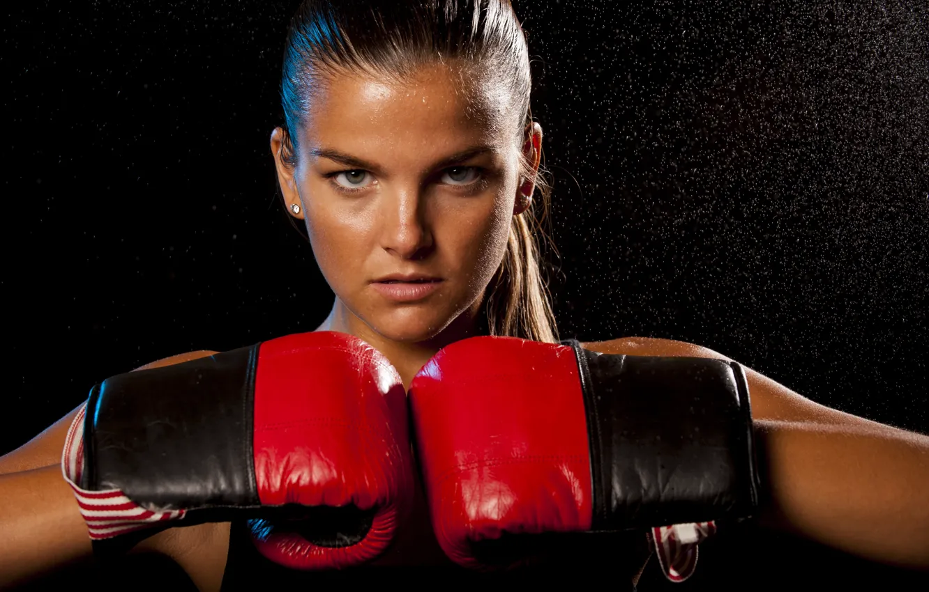 Photo wallpaper look, pose, Boxing, gloves, workout, Boxing