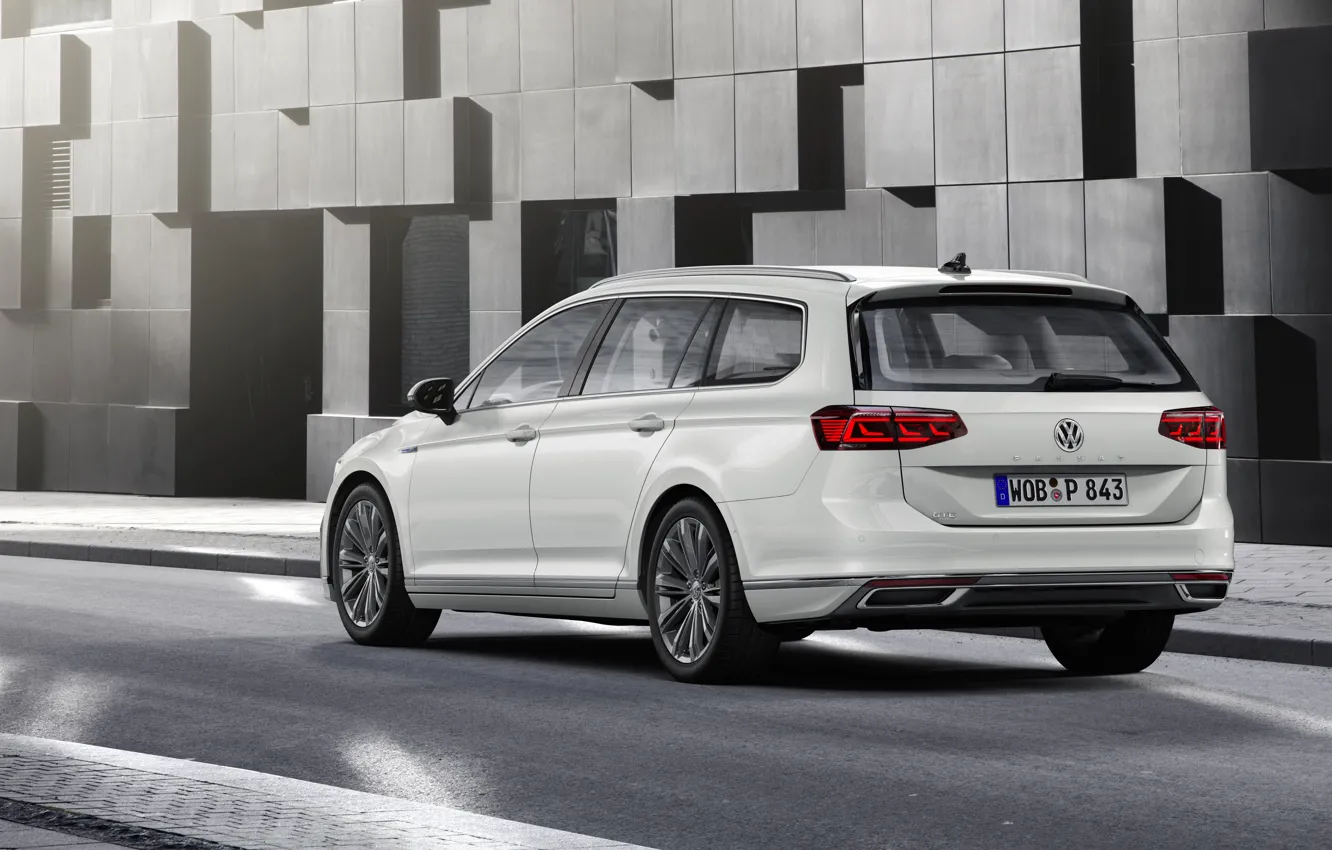 Photo wallpaper street, Volkswagen, universal, GTE, Passat, Variant, 2019