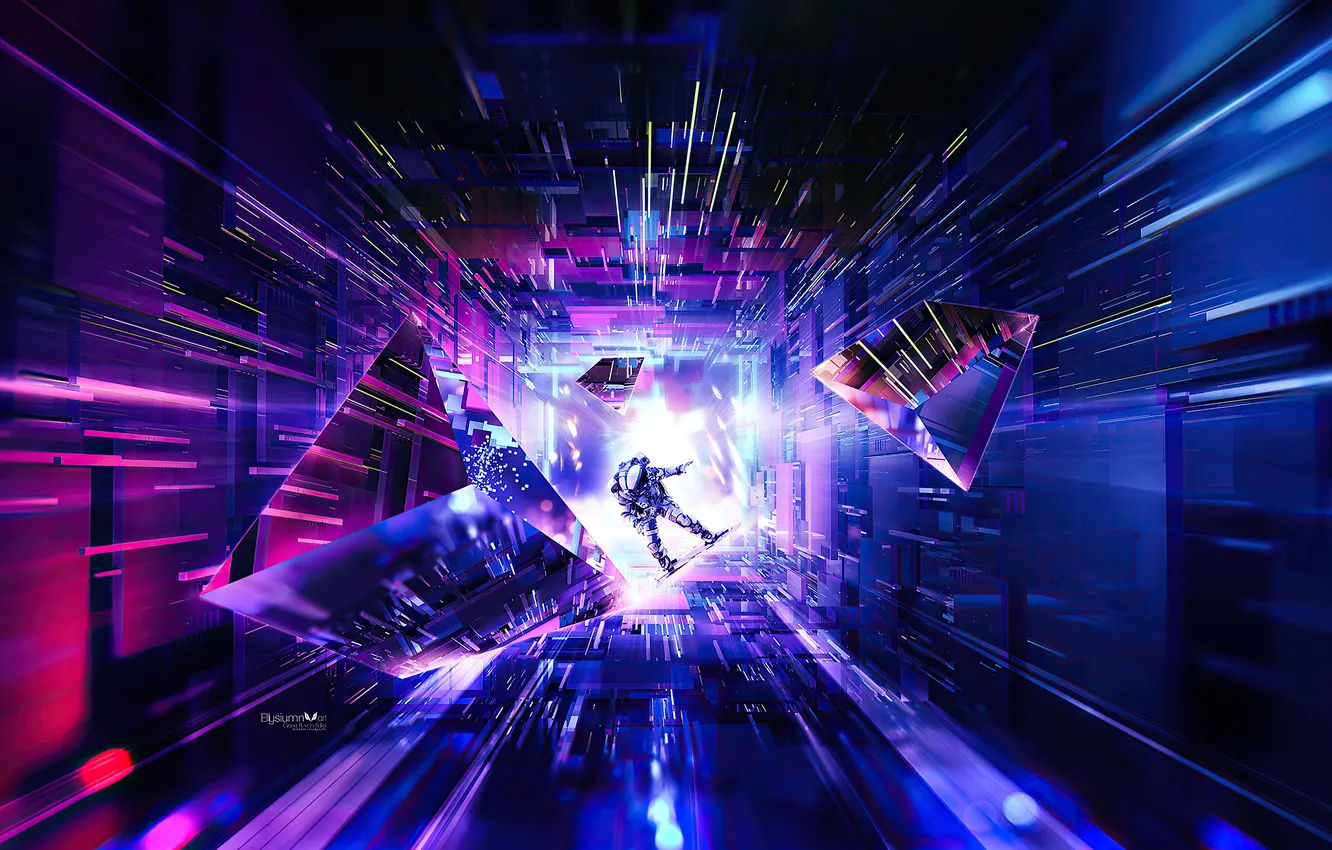 Photo wallpaper Fiction, astronaut, science