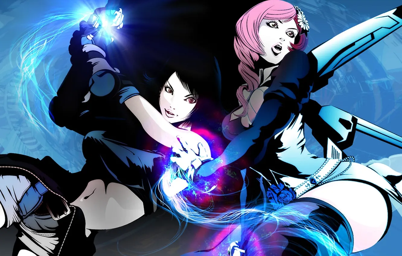 Photo wallpaper girl, weapons, battle, cyborg, asuka, Tekken Revolution, Alisa