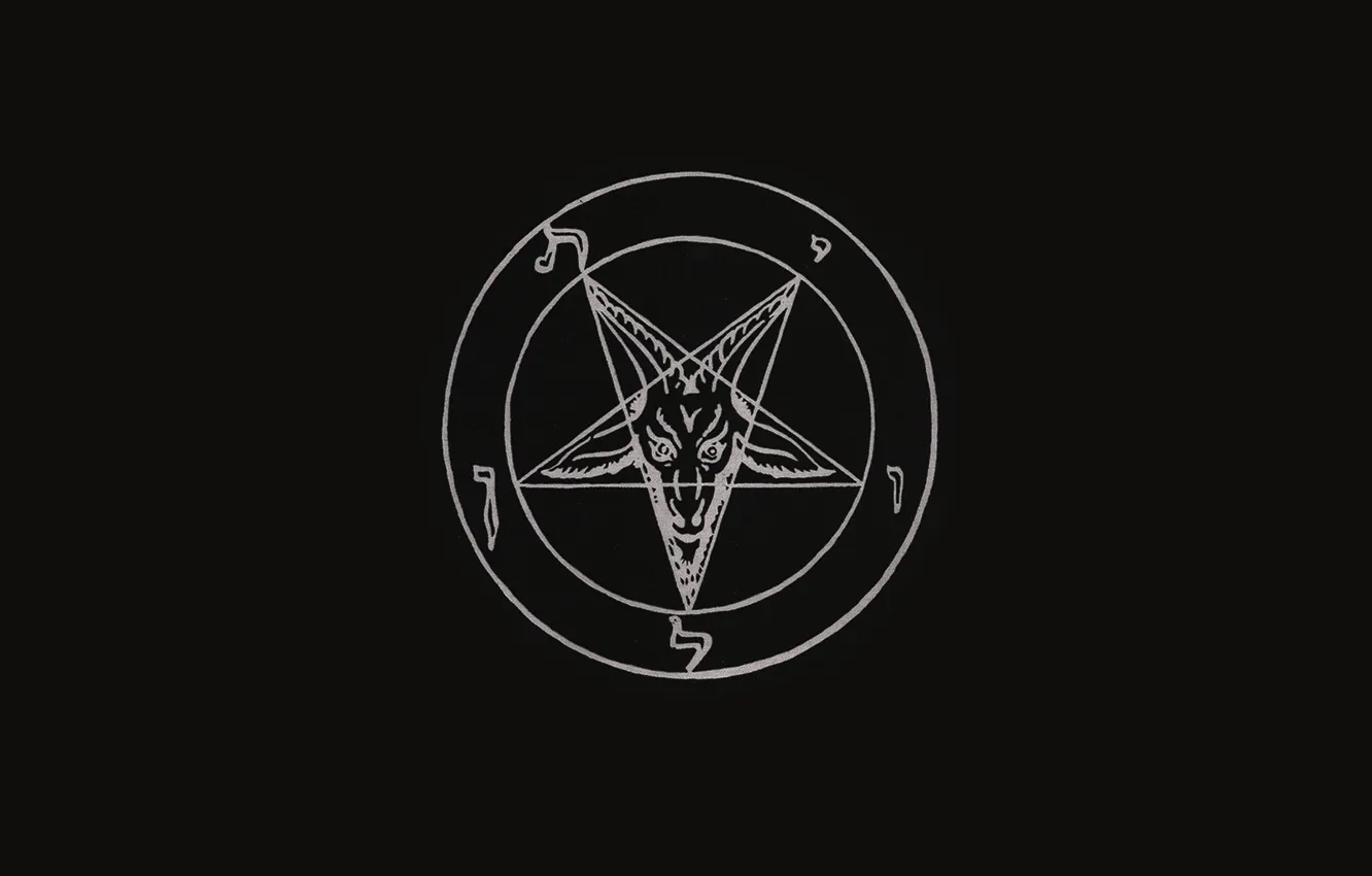 Photo wallpaper Baphometh, Hell’s Kitchen Baphomet, Baphomet, Satan, pentagram.