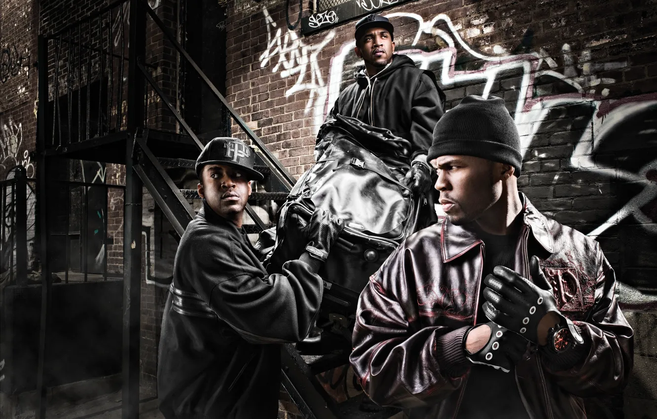 Photo wallpaper 50 Cent, Lloyd Banks, G-unit, Tony Yayo