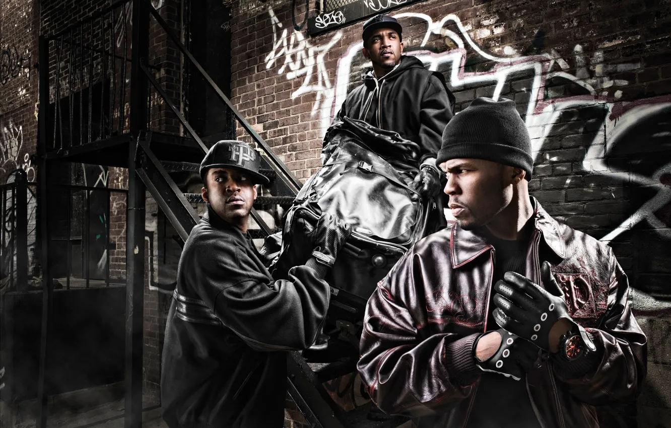 Photo wallpaper 50 Cent, Lloyd Banks, Tony Yayo, G-Unit