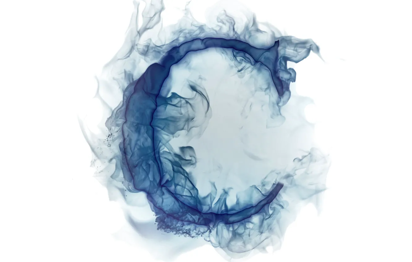 Photo wallpaper letters, smoke, gas, Litera