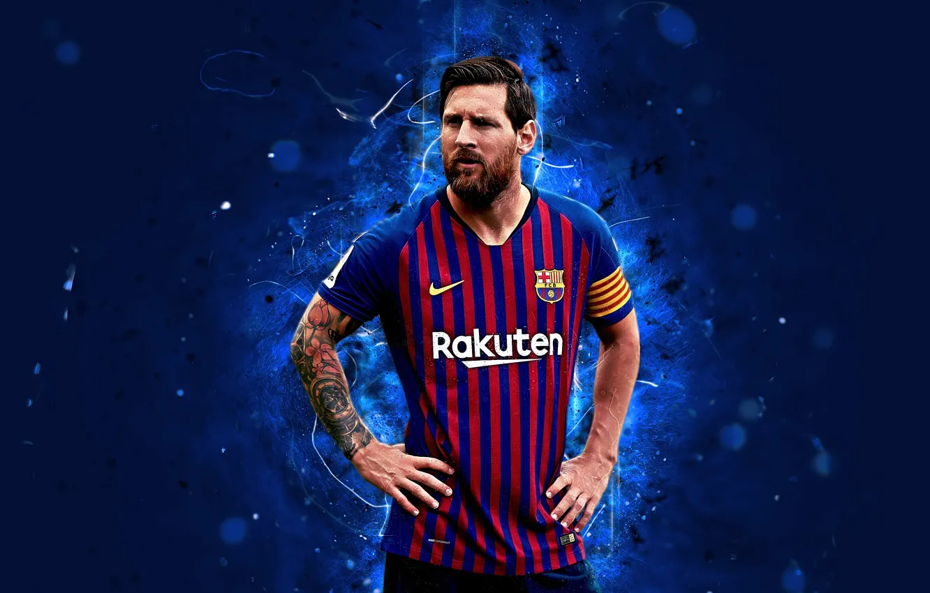 Photo wallpaper pose, athlete, player, Lionel Messi, Lionel Messi, Barcelona, Barcelona
