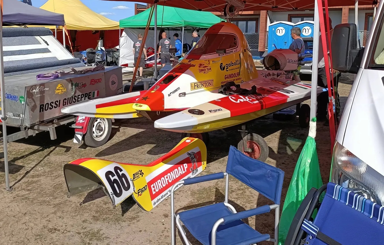 Photo wallpaper race, boat, speed
