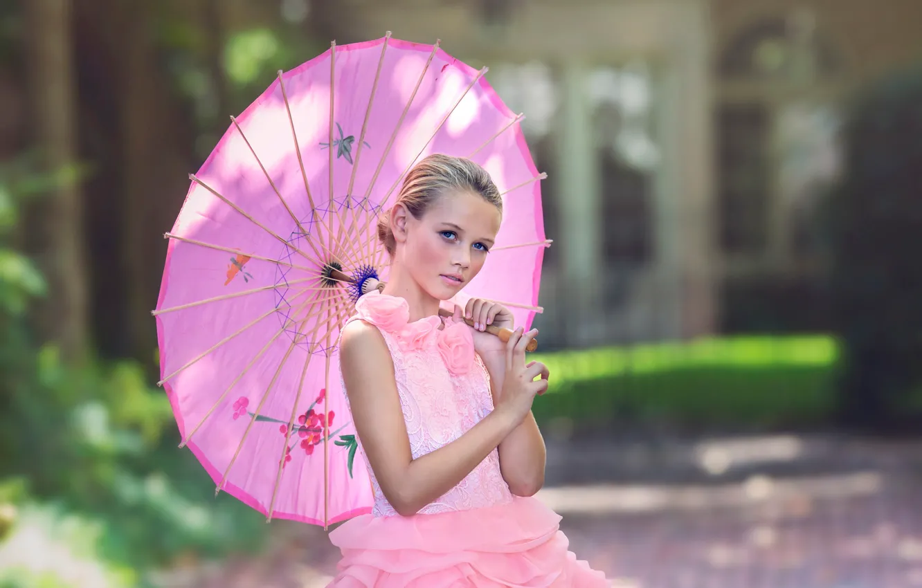 Photo wallpaper umbrella, dress, girl, Julia Altork, Southern Belle