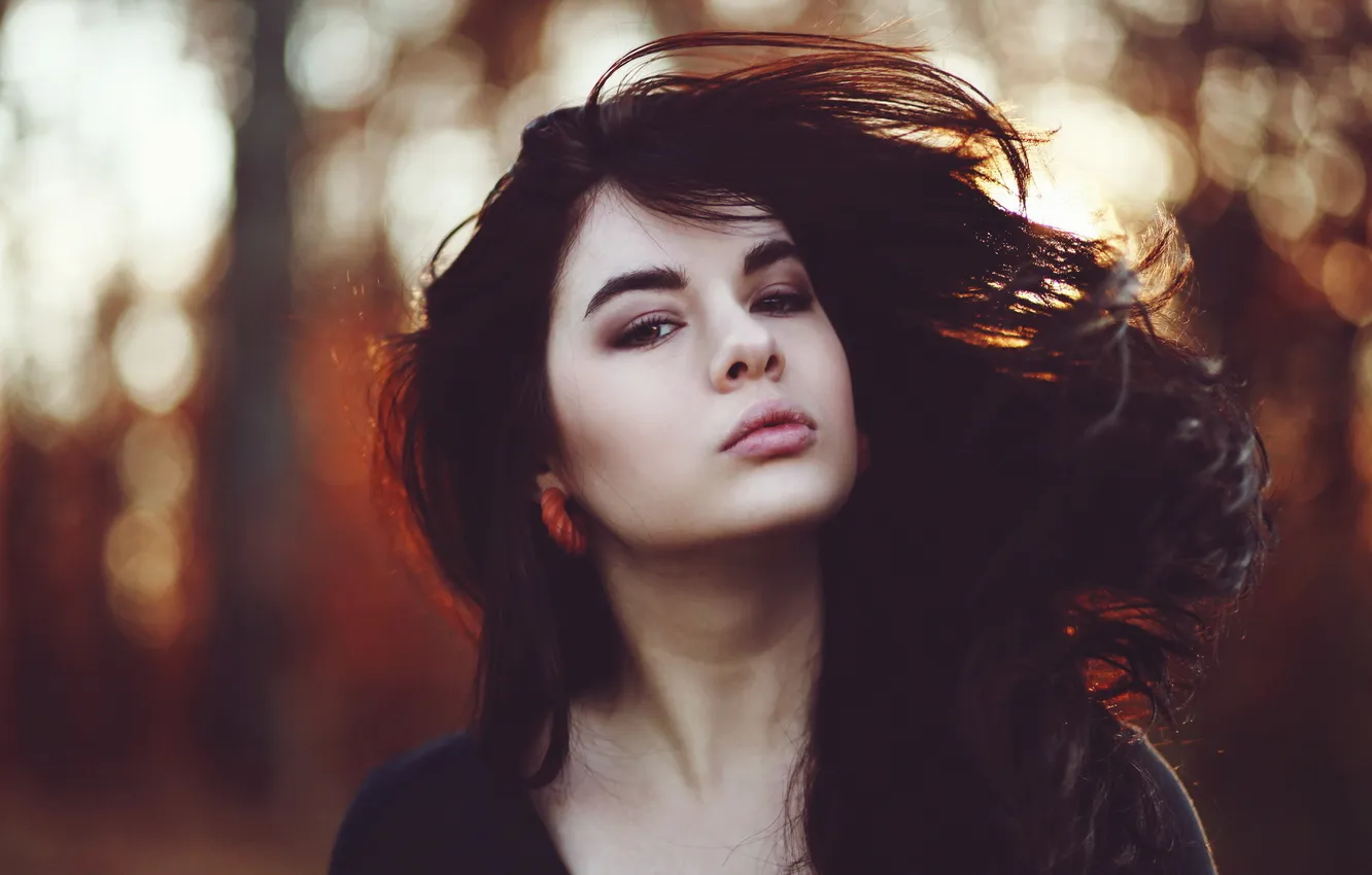 Photo wallpaper girl, portrait, beauty